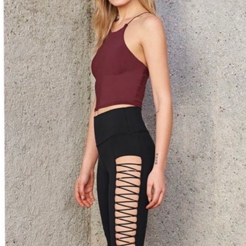 Alo Yoga Burgundy Precision Tank